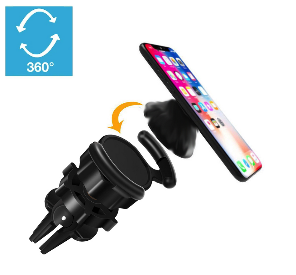 Air Vent Mount Phone Holder with Adjustable Switch Lock for Popsocket with 360 Rotation