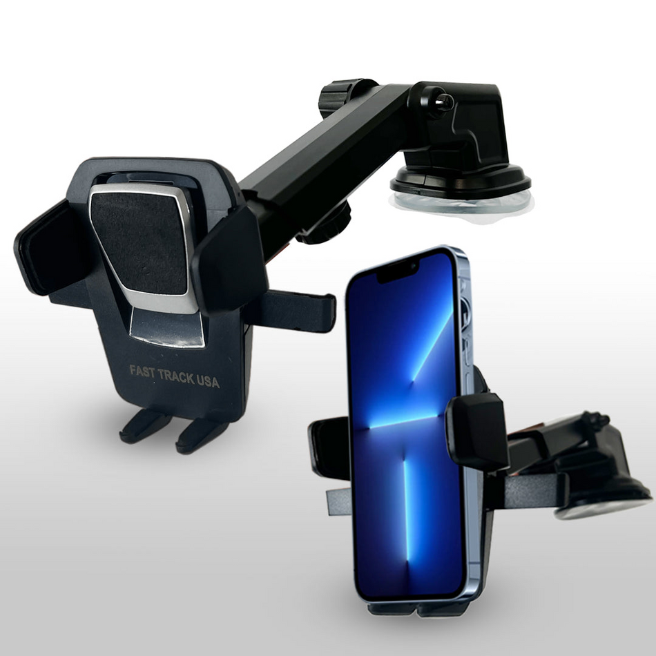 Car Phone Mount Holder  One Touch  Adjustable Long Neck for Windshield Dashboard Desk