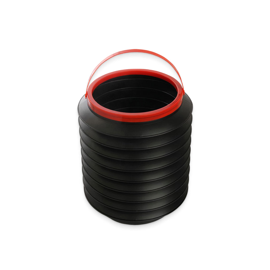 Collapsible Plastic Trash Bin With Handle