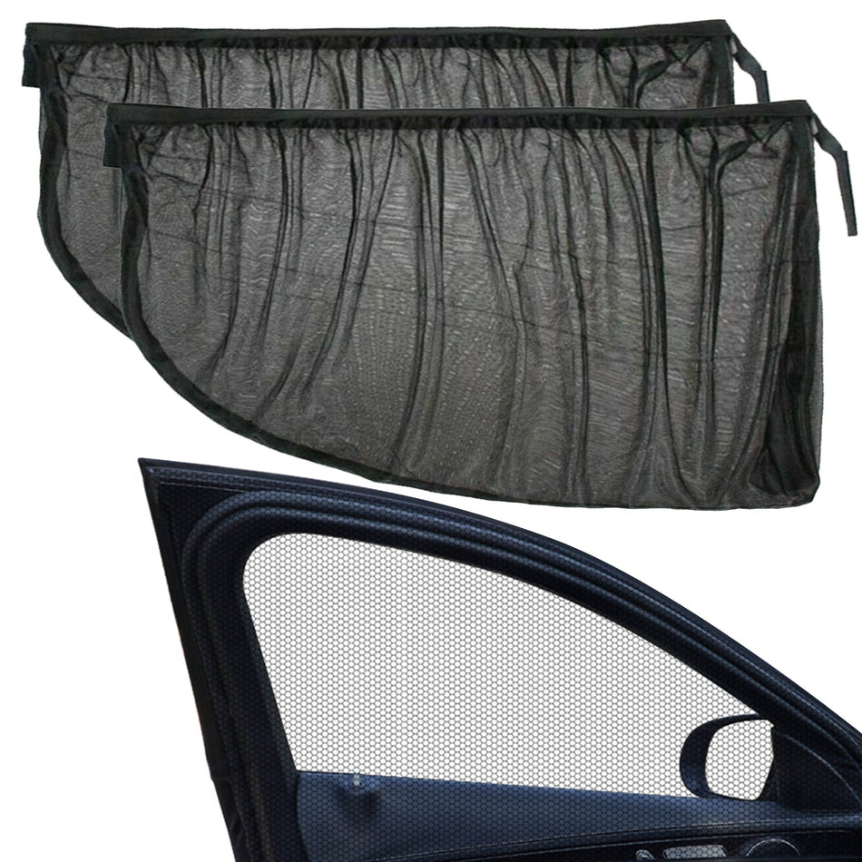 Car Sunshade Curtains Universal Side Window Shades Car Curtains Protection Repellent Mosquito Mesh Net Sunshade Auto Accessories